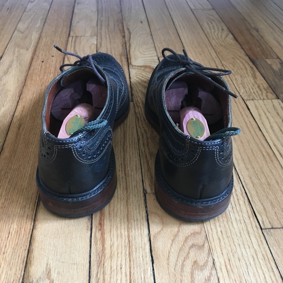 Allen Edmonds Men's Mcallister Wing Tip Oxford Shoe in Black Size 9 - Picture 3 of 5